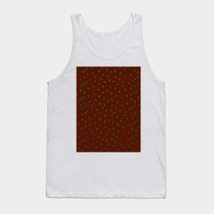 Snowflakes and dots - red and green Tank Top